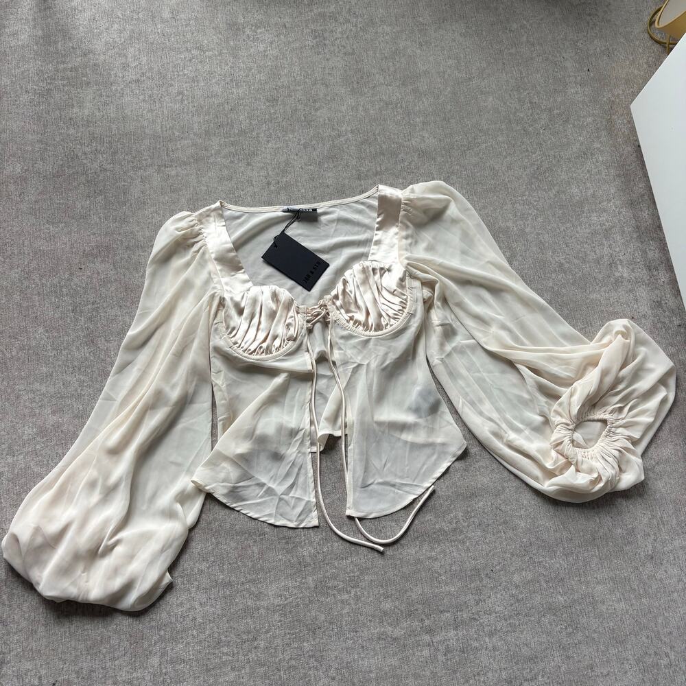 NWT Jagger & Stone Cream Blouse